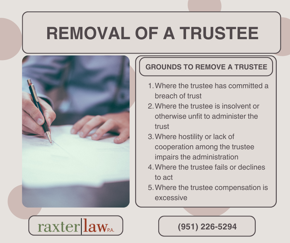 Removing a Trustee – Probate Code 15642